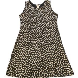 Black and white daisy sundress Large, resort wear, beach dress, casual or dressy